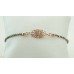 Bracelet (Pyrite/ 925 Silver rose gold-plated)